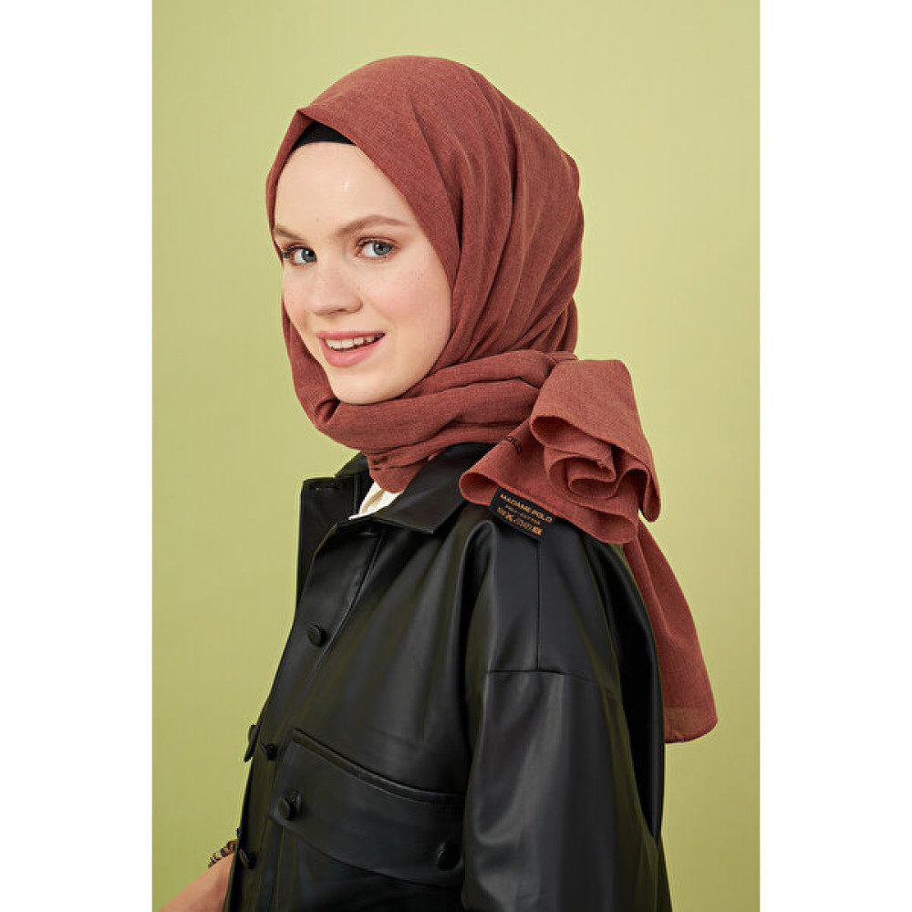 Madame Polo Taşlanmış Pamuk Şal - Taba Şal / Fular & Eşarp Fiyatı