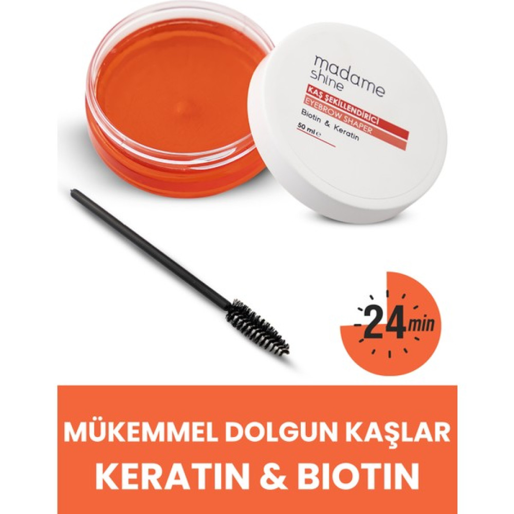 Madame Shine Kaş Şekillendirici Kaş Sabitleyici Vax ( Keratin + Biotin) Makyaj Ürünleri Fiyatı
