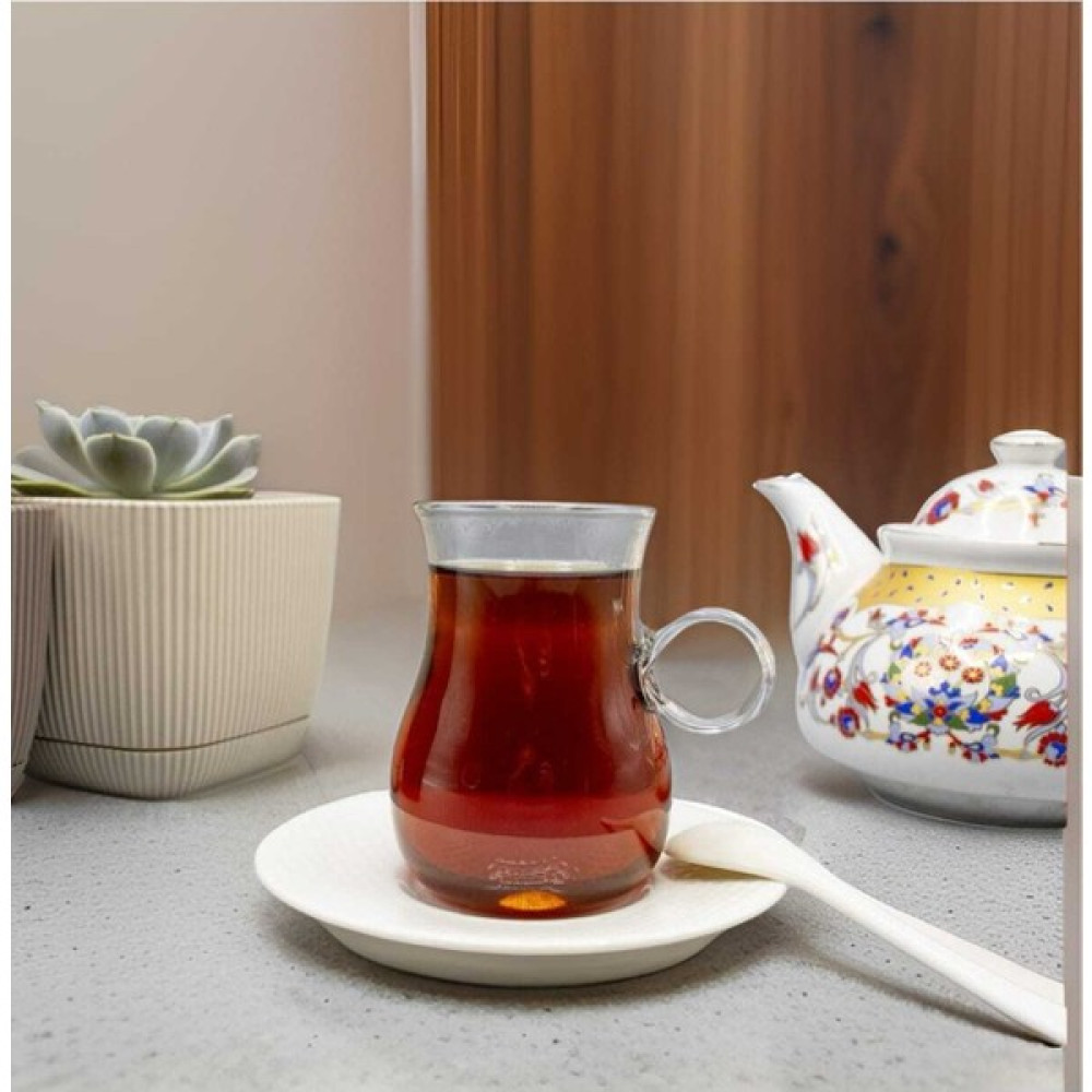 MadaMelya Borosilikat Tombik Isıya Dayanıklı Çay Bardağı 6'lı Termisil Bardak 5054 150 ml - Şeffaf Fincan / Bardak / Kahve Takımı Fiyatı