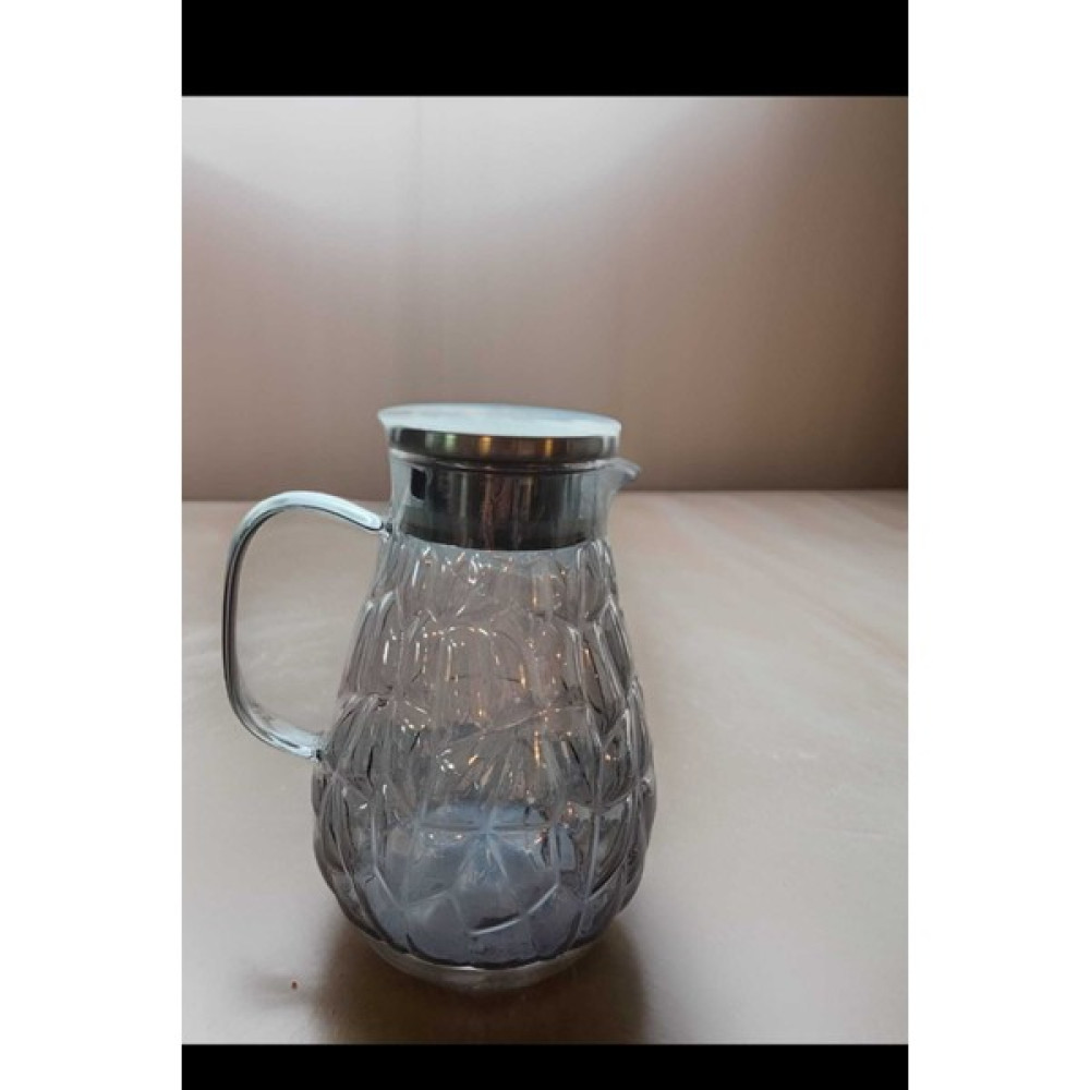 MadaMelya Termisil Isıya Dayanıklı Metal Kapaklı Sürahi 1800ML 5090 Süzgeç Başlıklı Sürahi Şık Tasarım - 1,8 L Sürahi Fiyatı