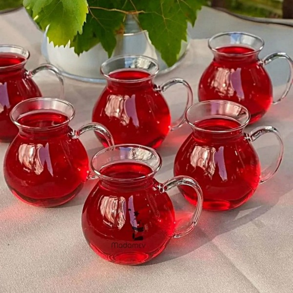 madamev 6'lı Pleasure Borosilikat Cam Bardak Set Isıya Dayanıklı Keyfi Ala Kulplu Çay Fincanı Bardağı 180 Ml. Keyfi Ala 6'lı Çay Bardağı Seti – Şık... Fincan / Bardak / Kahve Takımı Fiyatı