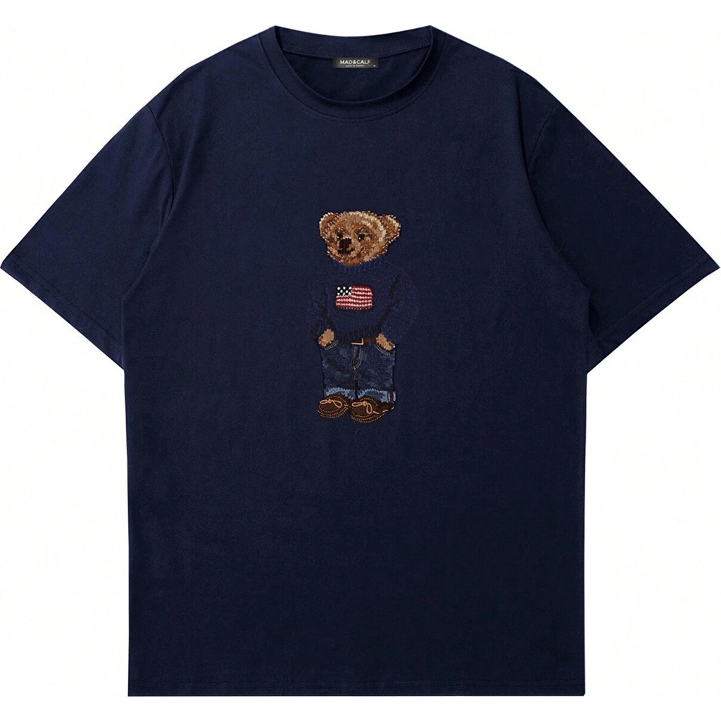 Mad&Calf Teddy Boy Baskılı Oversize TShirt %100 Pamuk Kısa Kol Günlük Rahat Kullanım SSD / Solid State Drive Fiyatı