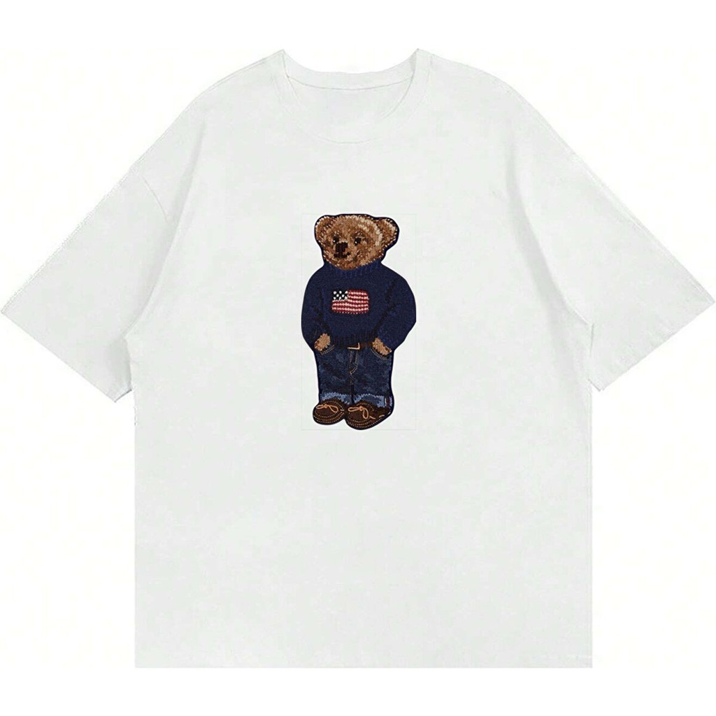 Mad&Calf Unisex Teddy Boy Baskılı Bisiklet Yaka Oversize Tshirt Bisikletler Fiyatı