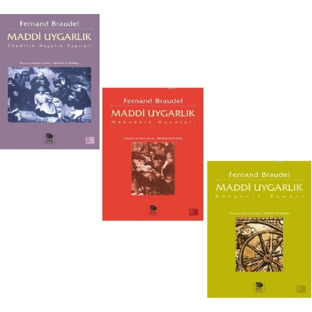 Maddi Uygarlık Serisi 3 Kitap Set / Fernand Braudel İnceleme Kitapları Fiyatı