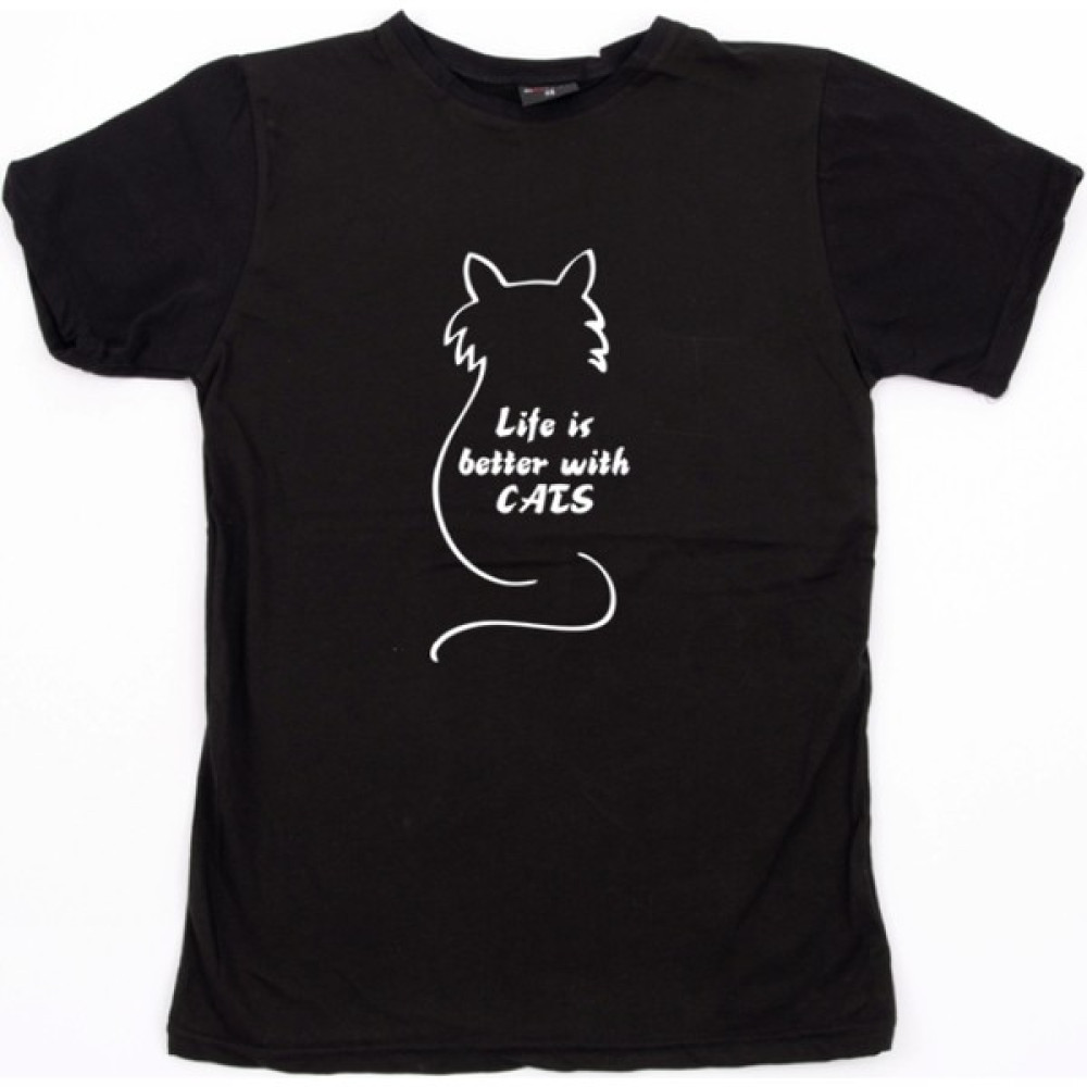 Maddog Life Is Better With Cats (Relax Fit) / 9xl / 8xl / 7xl / 6xl / 5xl / 4xl / 3xl Bayan T-shirt Fiyatı