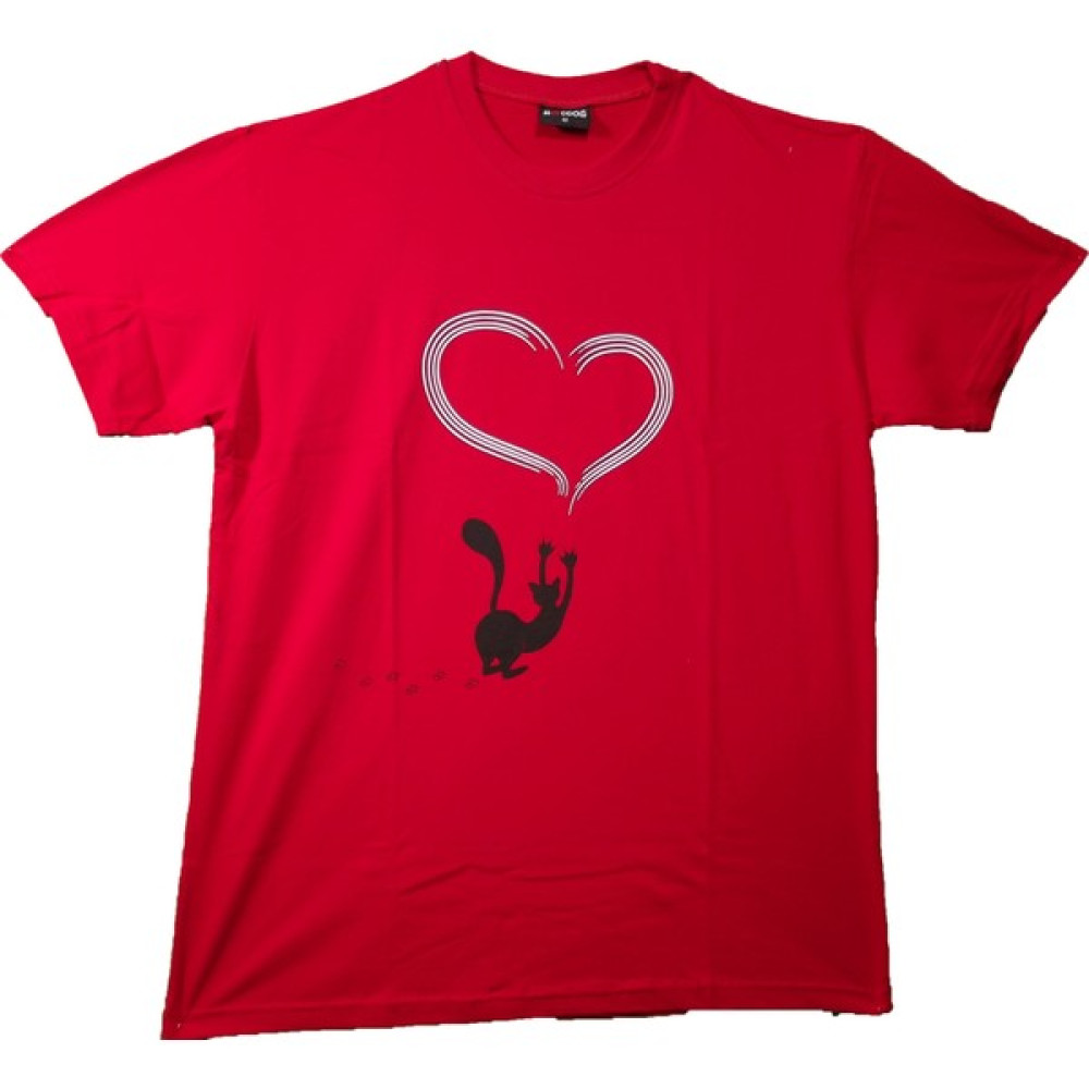Maddog Unisex Love Cat Bisiklet Yaka Tshirt Erkek T-shirt Fiyatı