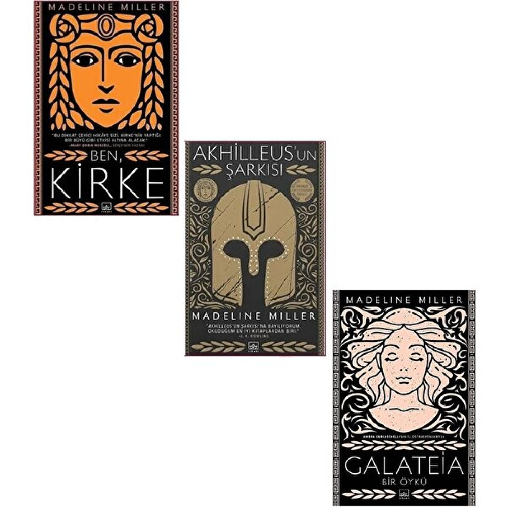 Madeline Miller 3'lü Set ( Ben, Kirke - Akhilleus'un Şarkısı - Galateia)- Ithaki Yayınları Çeviri Romanlar Fiyatı