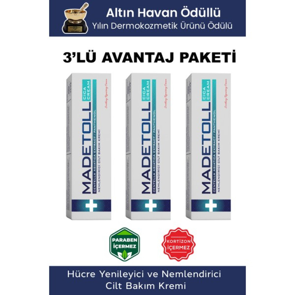 Madetoll Cilt Bakım Kremi 30 Gr X 3 Adet - 1 Nemlendiriciler Fiyatı