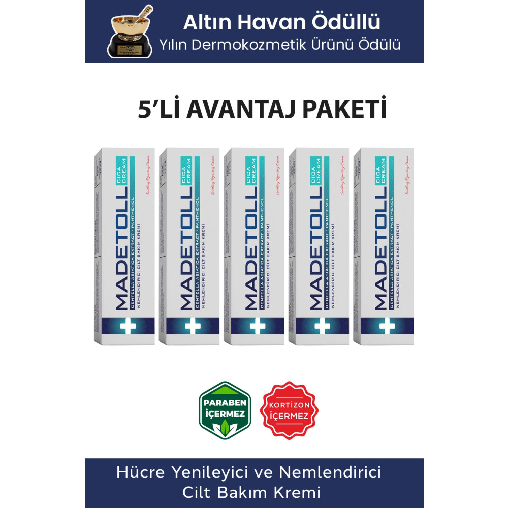 Madetoll Cilt Hücre Yenileyici 30 Gr 5li Avantaj Paketi Cilt ve Yüz Bakımı Fiyatı