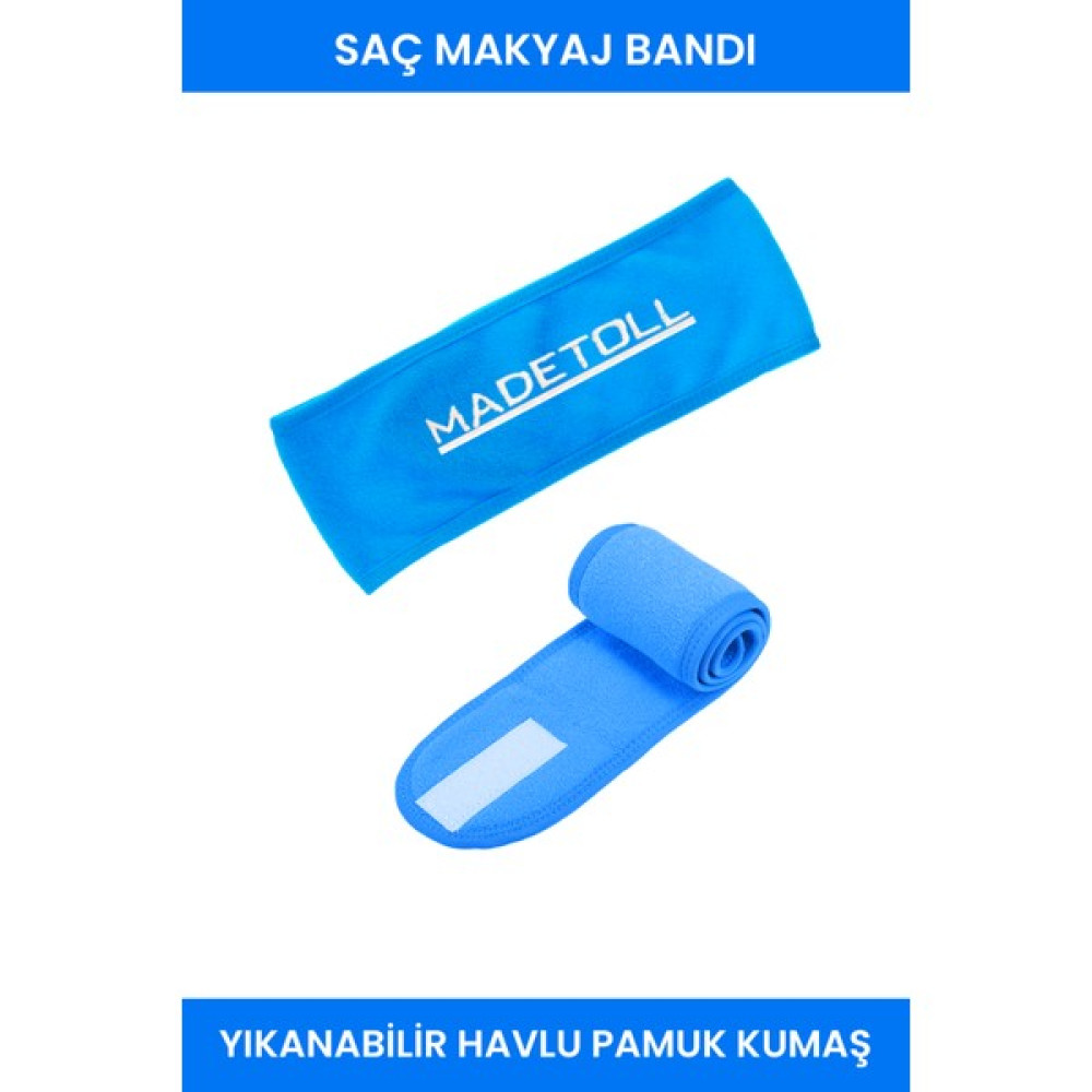 Madetoll Saç Bandı Makyaj ve Cilt Bakım Cırtcırtlı Havlu Bant Toka, Taç & Saç Bandı Fiyatı