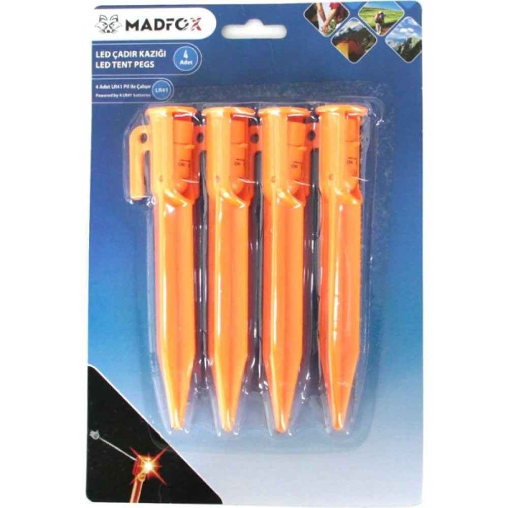 Madfox LED Işıklı Çadır Kazığı 15CM 4pcs Çadır Fiyatı