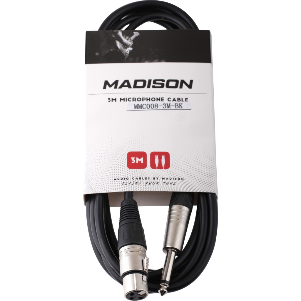 Madison Mikrofon Kablosu Çivi Jack - Xlr 3 Metre- Siyah Diğer Fiyatı