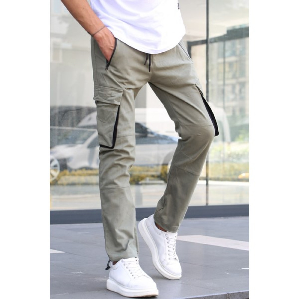 Madmext Açık Yeşil Kargo Cep Jogger Pantolon 5791 Erkek Pantolon Fiyatı