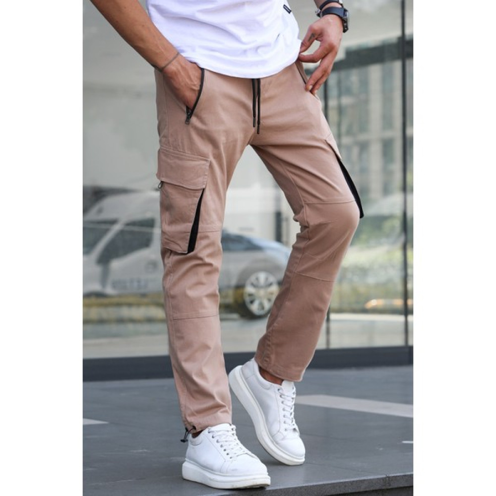 Madmext Bej Kargo Cep Jogger Pantolon 5791 Erkek Pantolon Fiyatı