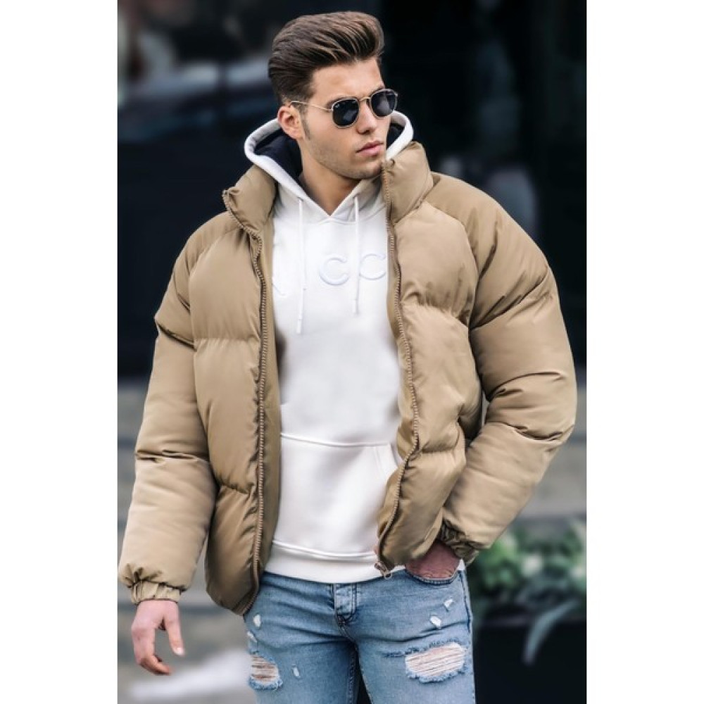 Madmext Bej Şişme Mont 5064 Erkek Mont Fiyatı