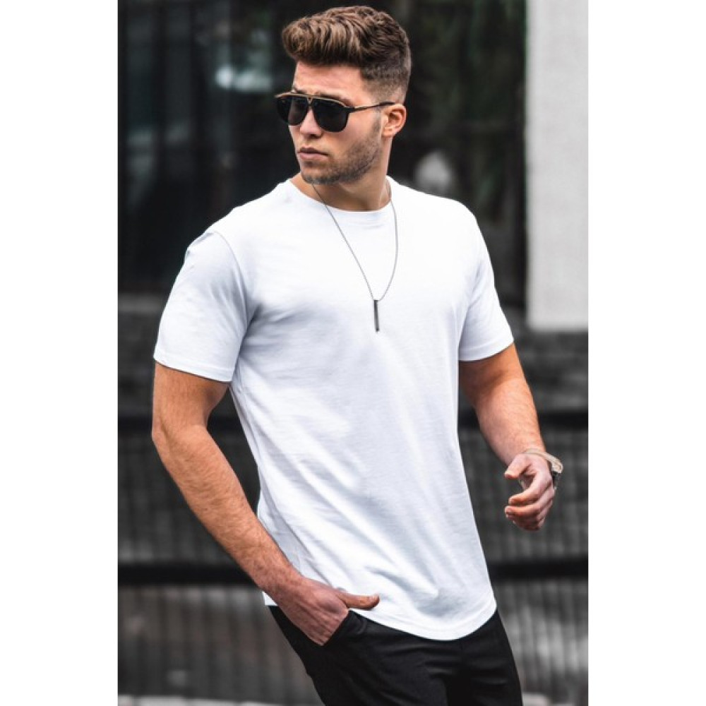 Madmext Beyaz Erkek Tişört 4951 Erkek T-shirt Fiyatı