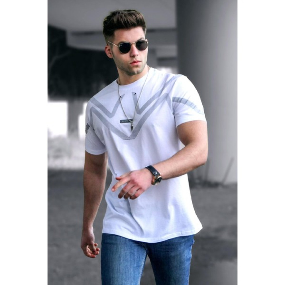 Madmext Beyaz T-Shirt 5369 Erkek T-shirt Fiyatı