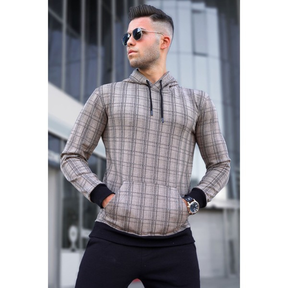 Madmext Camel Kapüşonlu Sweatshirt 5330 Erkek Sweatshirt Fiyatı
