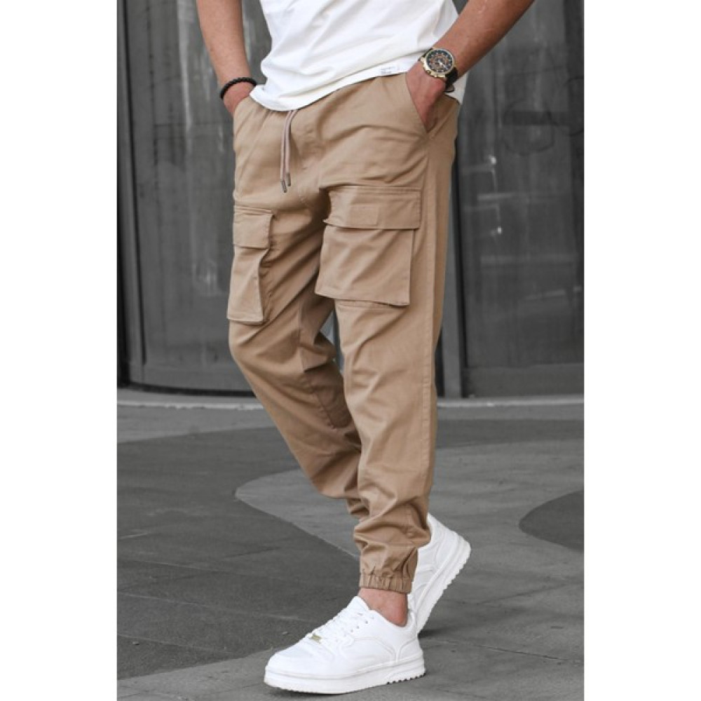 Madmext Camel Kargo Cep Erkek Jogger Pantolon 6812 Erkek Pantolon Fiyatı