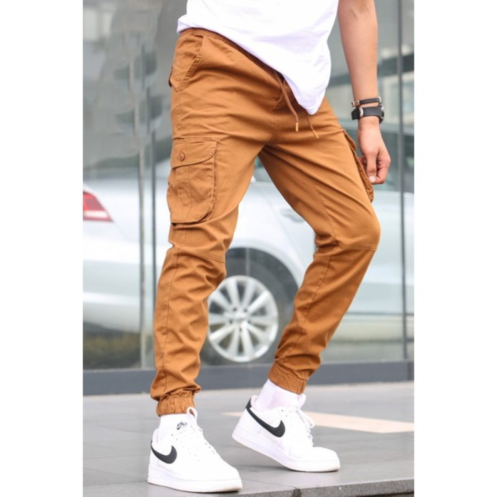 Madmext Camel Slim Fit Jogger Pantolon 5740 Erkek Pantolon Fiyatı