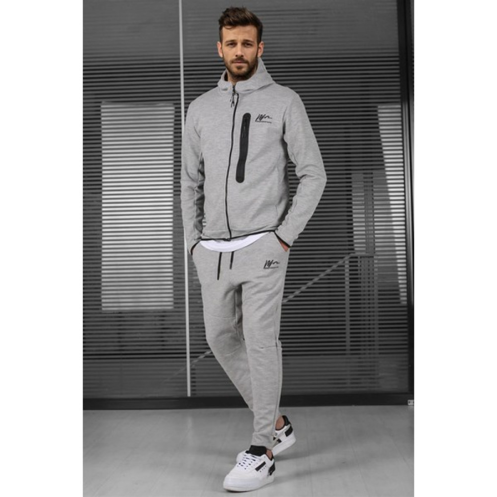 Madmext Gri Baskılı Regular Fit Erkek Eşofman Takımı Erkek Eşofman Fiyatı