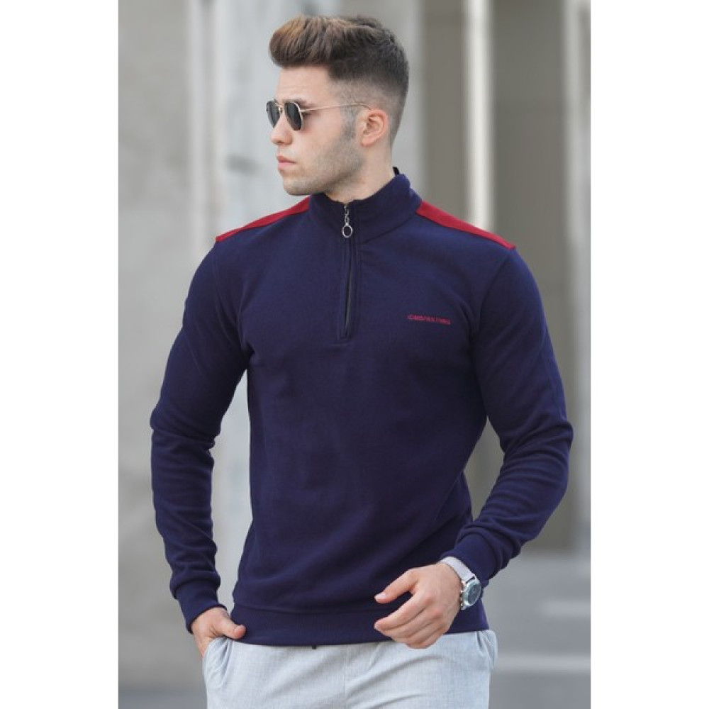 Madmext Lacivert Erkek Sweatshirt 5155 Erkek Sweatshirt Fiyatı