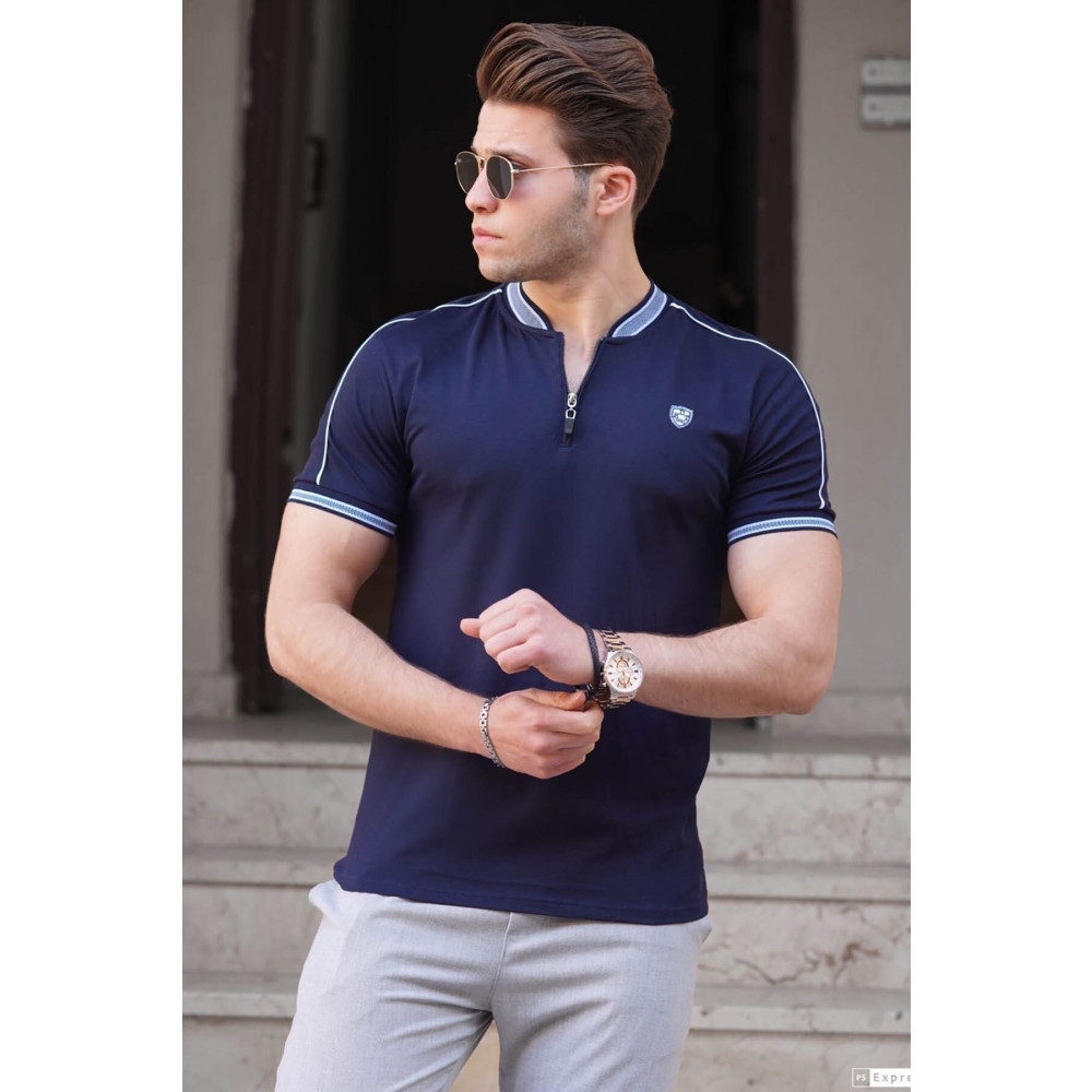 Madmext Lacivert Polo Yaka Erkek Tişört L Beden Bayan T-shirt Fiyatı