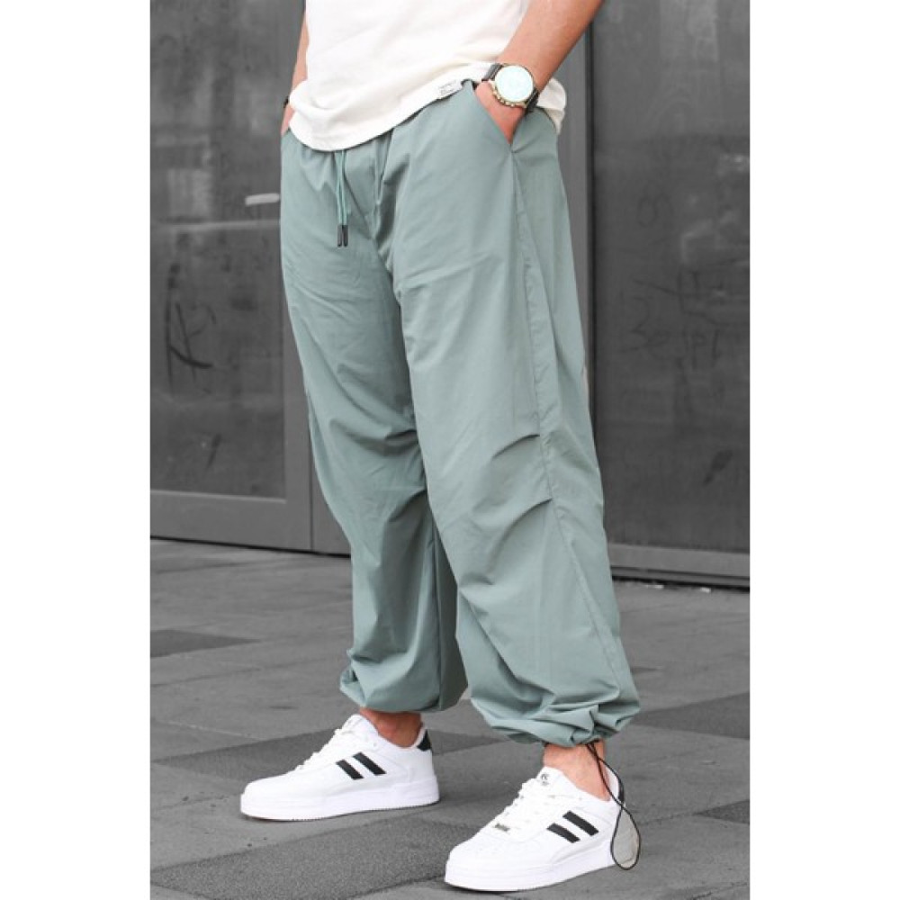 Madmext Mint Yeşili Regular Fit Erkek Paraşüt Pantolon 6504 Erkek Jeans / Kot Pantolon Fiyatı