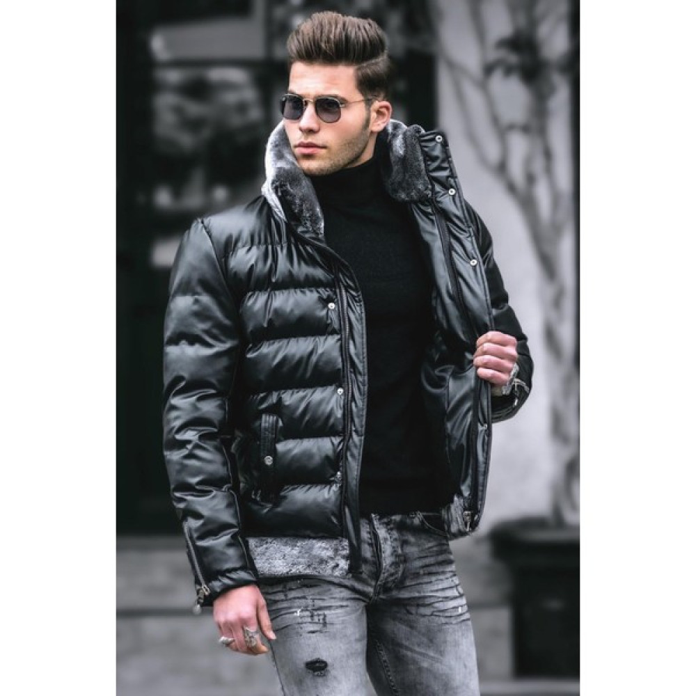 Madmext Siyah Şişme Mont 4797 Erkek Mont Fiyatı
