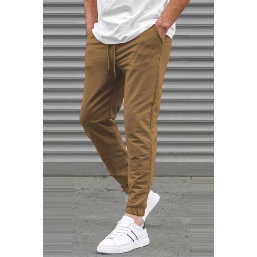 Madmext Taba Basic Paçası Lastikli Erkek Eşofman 5494 Erkek Eşofman Fiyatı
