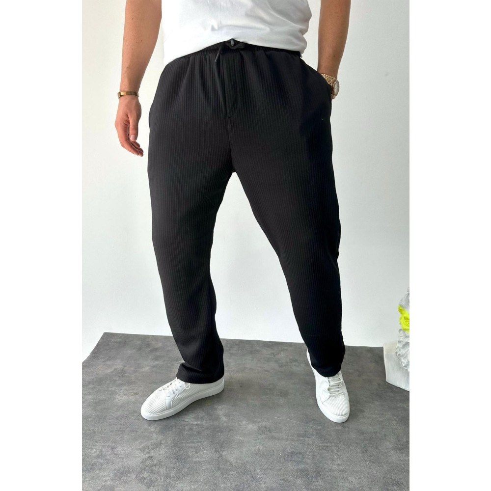 MADZEYMODA Baggy Fit Bol Kalıp Erkek Siyah Fitilli Jogger M Beden Kadın Pantolon Fiyatı