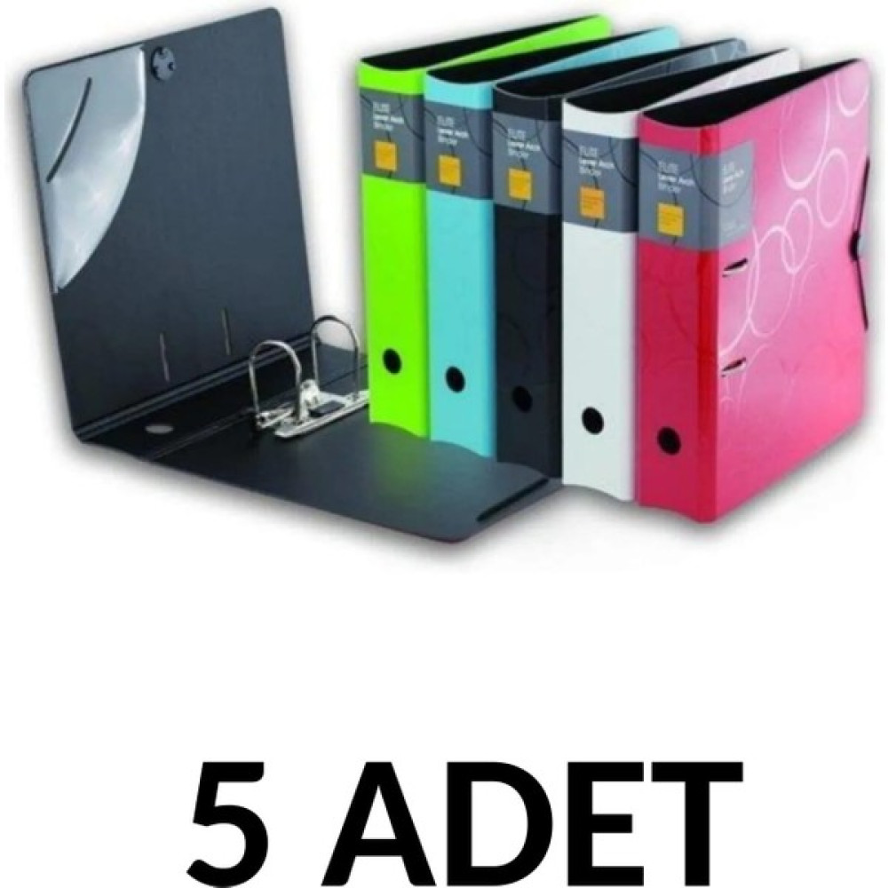 Maestro 5 Adet Neon Renkler Süper Lüx Klasör (Her Renk 1 Adet ) Klasör Fiyatı