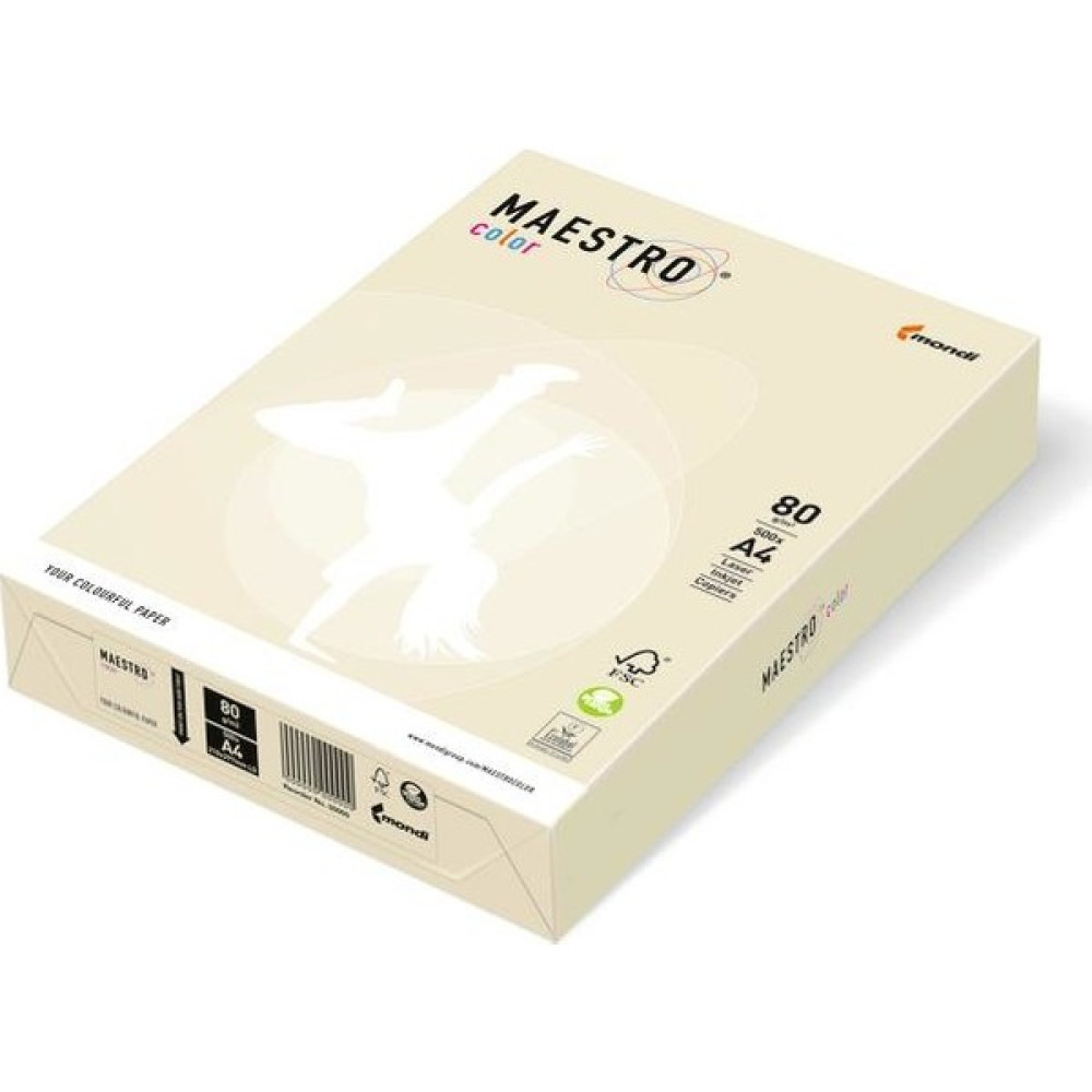 Maestro A4 Renkli Fotokopi Kağıdı Cr20 Krem 80Gr 1 Koli 5 Paket Fotokopi Kağıdı Fiyatı