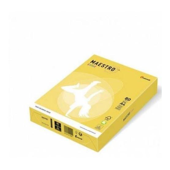 Maestro AG10 Color Renkli Altın Koyu Sarı 1 Koli 5 Paket 2500 Sayfa A4 Fotokopi Kağıdı