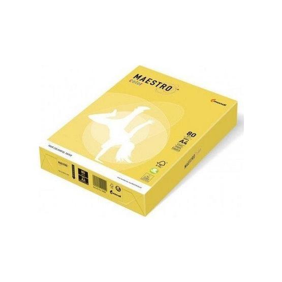 Maestro AG10 Color Renkli Altın Koyu Sarı 1 Koli 5 Paket 2500 Sayfa A4 Fotokopi Kağıdı