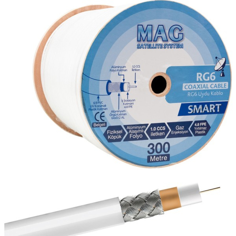 Mag Rg6/u4 64 Tel Anten Kablosu (300 Metre) Oto Boyaları Fiyatı