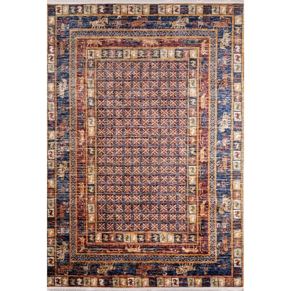 Magadan Lacivert Modern Polyester Dijital Baskı Halı - 300 x 400 cm Salon Halısı Fiyatı