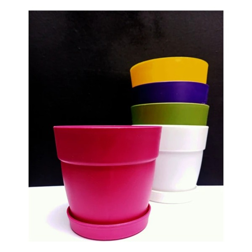 Magenta Flowers Manolya-10-Saksı-5'li - Renkli Saksı ve Aksesuarları Fiyatı