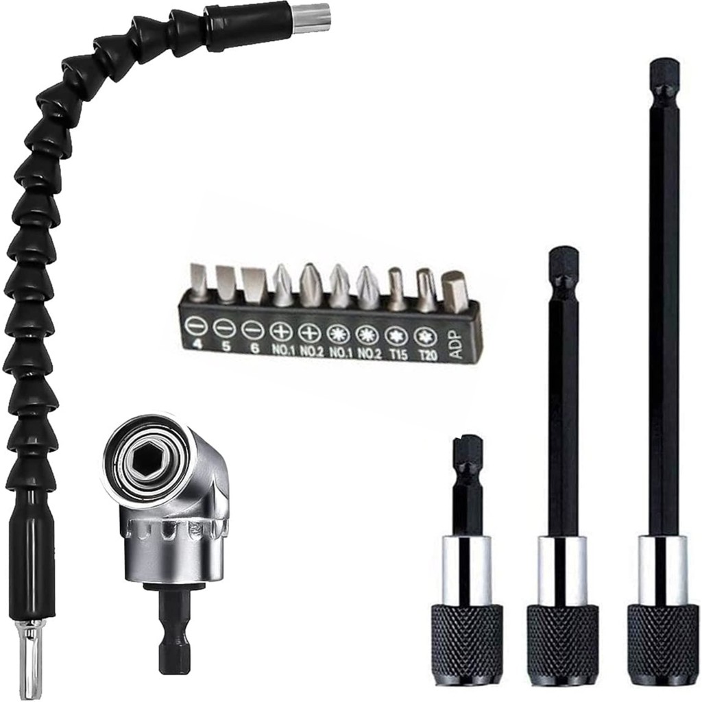 Mager 15 Parça Matkap Için Vidalama Uç Seti Altıgen Hex Köşe Kör Vidalama Adaptörü Hızlı Bits Adaptör Esnek Hortum Matkaplar Fiyatı