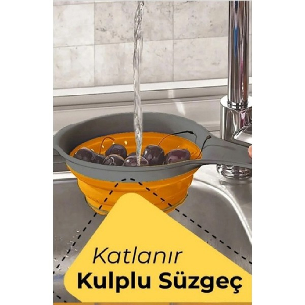 Magev Plastik Plastik Katlanır Süzgeç - 1 Adet Mutfak Gereçleri Fiyatı
