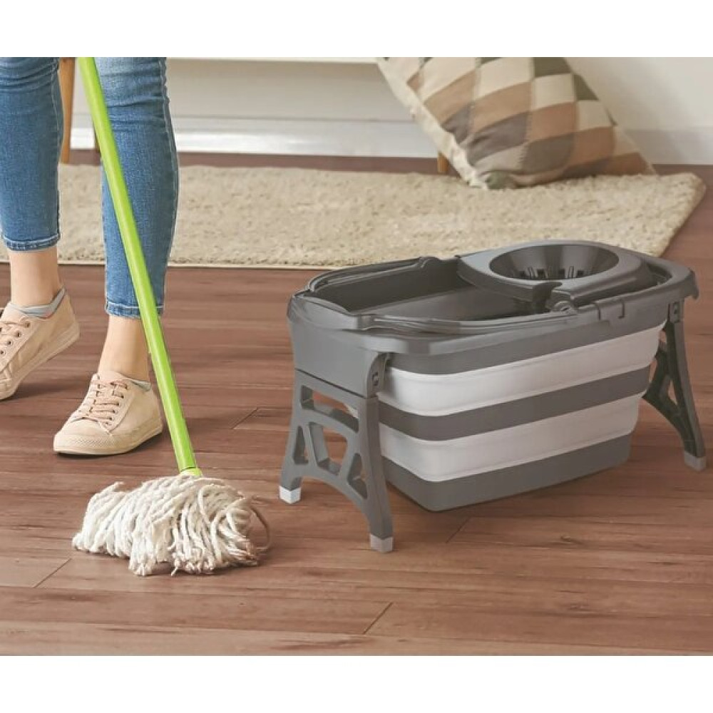 Magev Silikon Katlanır Akordiyon Vileda Paspas Mop Temizlik Seti Vileda Seti 20LT Katlanır Vileda - 20 LT Ev Temizliği Fiyatı