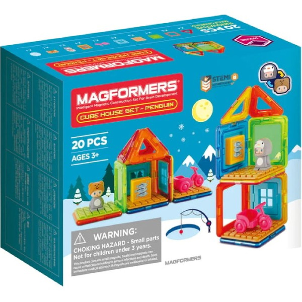 Magformers Mıknatıslı Cube House Set - Penguin - 20 Parça Legolar ( Yapım Oyuncakları ) Fiyatı
