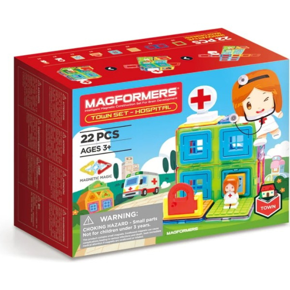 Magformers Mıknatıslı Hospital Set - 22 Parça Legolar ( Yapım Oyuncakları ) Fiyatı
