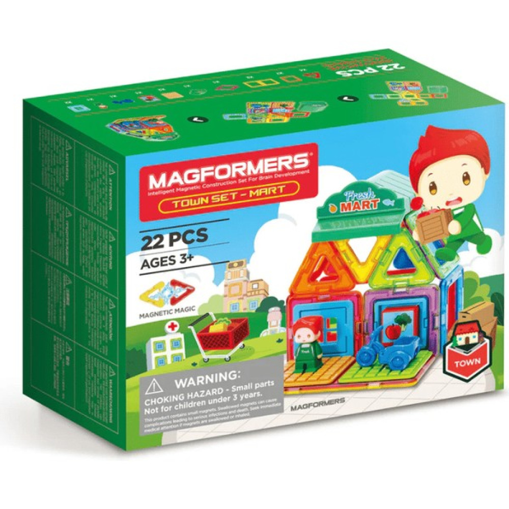 Magformers Mıknatıslı Town Set - Mart - 22 Parça Legolar ( Yapım Oyuncakları ) Fiyatı