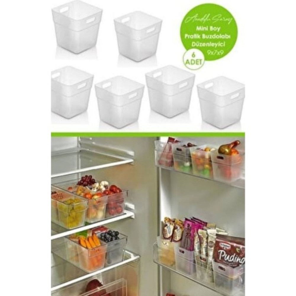 Magi Toptan 6 Lı Buzdolabı Içi Mini Düzenleyici Kutu Organizer - Buzdolabı Kapak Düzenleyici Saklama Kapları Fiyatı