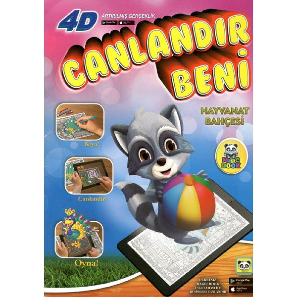 Magic Book Hayvanat Bahçesi: Sihirli Boyama Kitabı Aktivite & Eğitici Kitaplar Fiyatı
