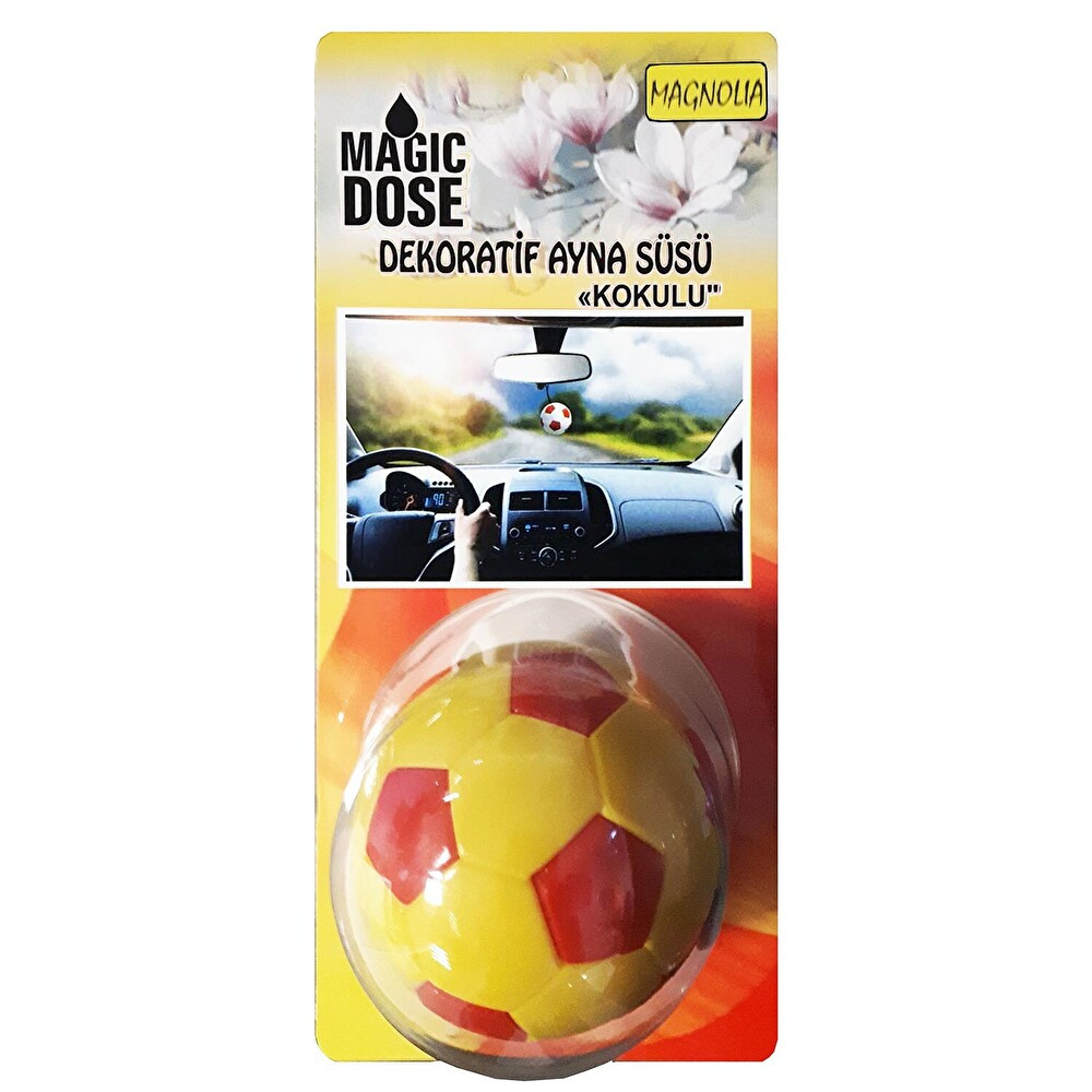 Magic Dose Futbol Topu Dekoratif Araba Ayna Süsü Sarı - Kırmızı Oto Bakım & Temizlik Ürünleri Fiyatı