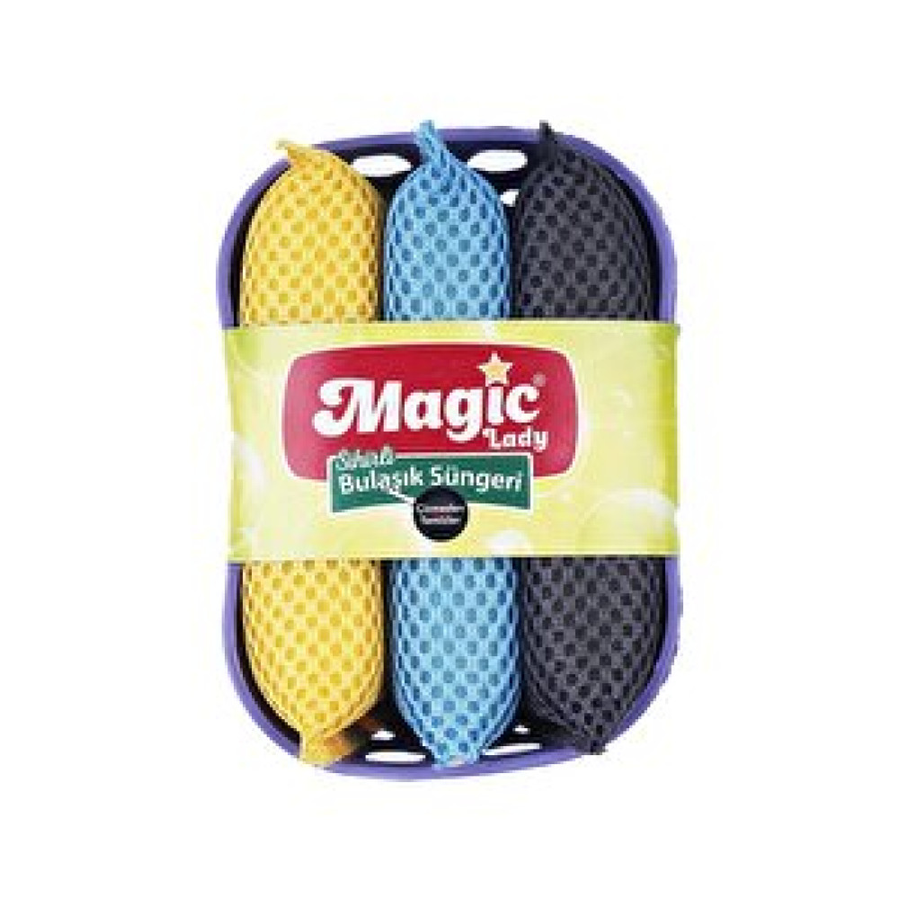 Magic Lady 3lü Set Sihirli Bulaşık Süngeri Çok Renkli Temizlik Malzemeleri Fiyatı