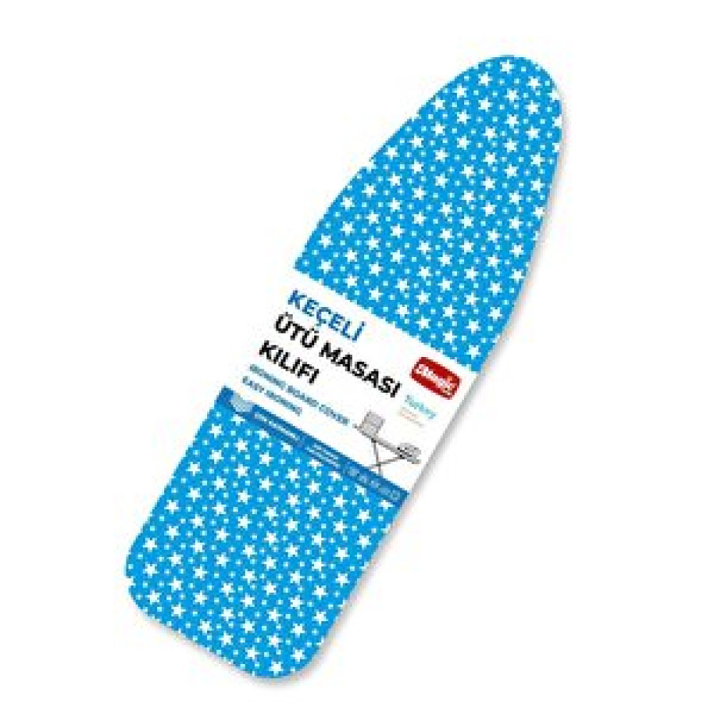 Magic Lady Retro Model 122x45 Cm Mavi Yıldız Desenli Keçeli Ütü Masası Kılıfı Ütü Masaları ve Aksesuarları Fiyatı