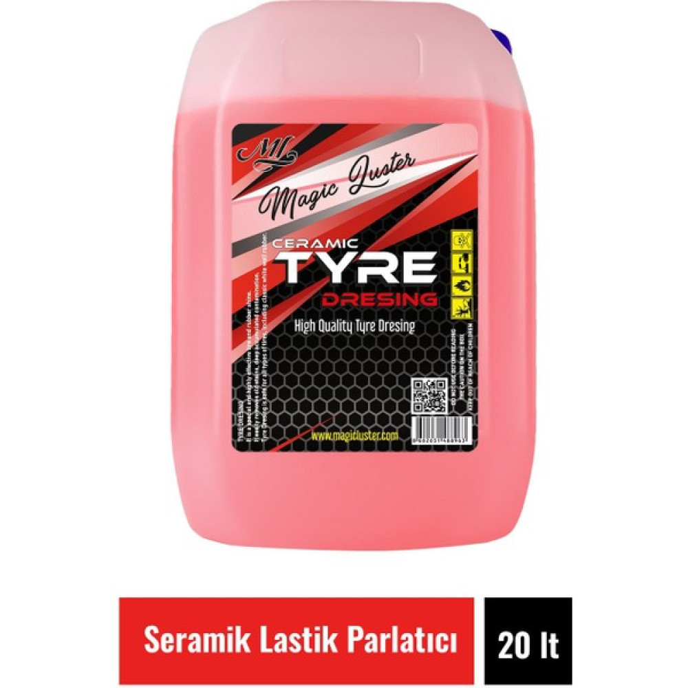 Magic Luster Detailing Tyre Dressing 20 Lt Konsantre Lastik Jel Parlatıcı (1*3 ) ( Seramik Içerikli Lastik Parlatıcı ) Lastikler Fiyatı